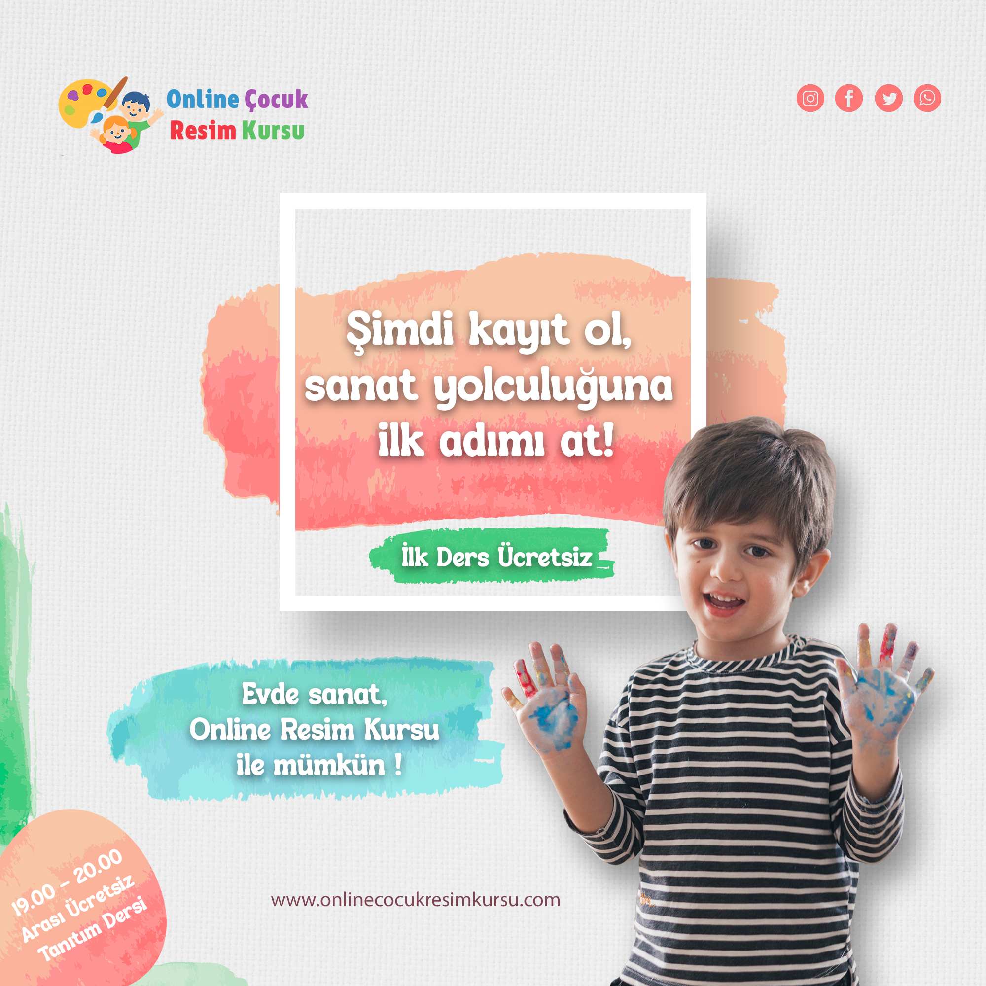 Çocuk Online Resim Dersi | Uzaktan Sanat Eğitimi