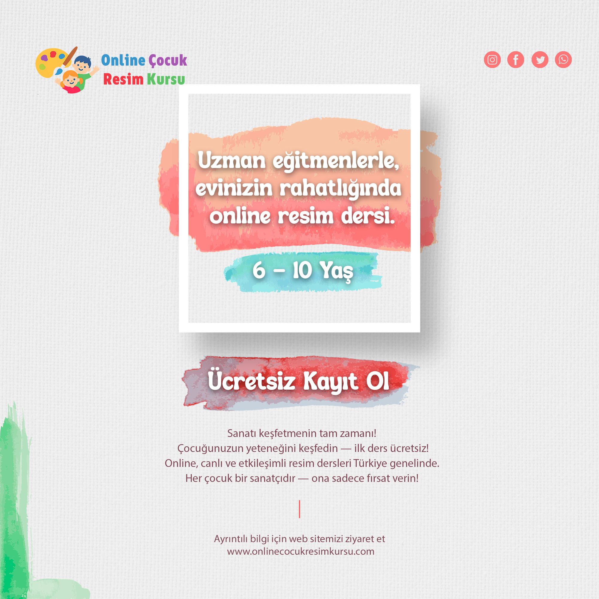 Nevşehir Resim Kursu Çocuklar İçin Online ve Yaratıcı Sanat Eğitimi